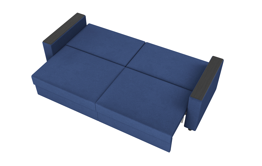 Гермес / Диван - кровать 3-х мест велюр велутто сапфир 26